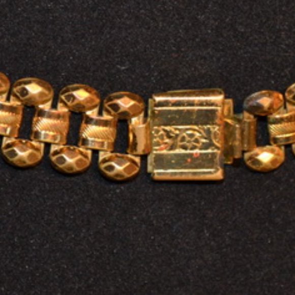 Vintage Gold Plated Art Deco Choker (15-inch) Necklace - Picture 3 of 7